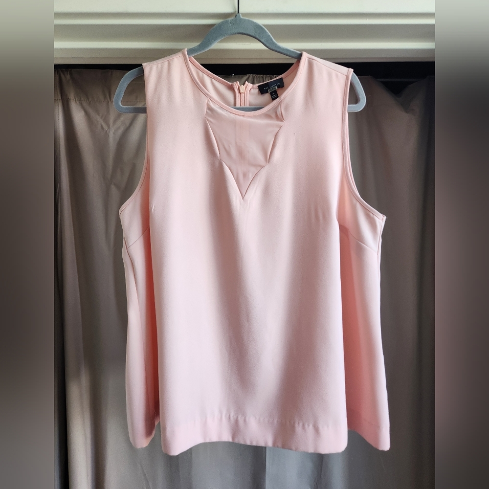 Elegant Pink Sleeveless Top